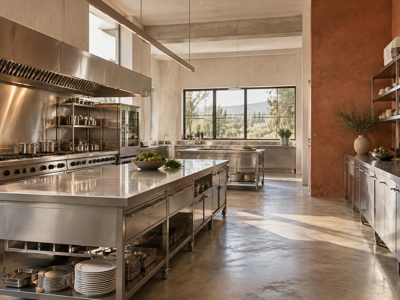 Cocina profesional de producción